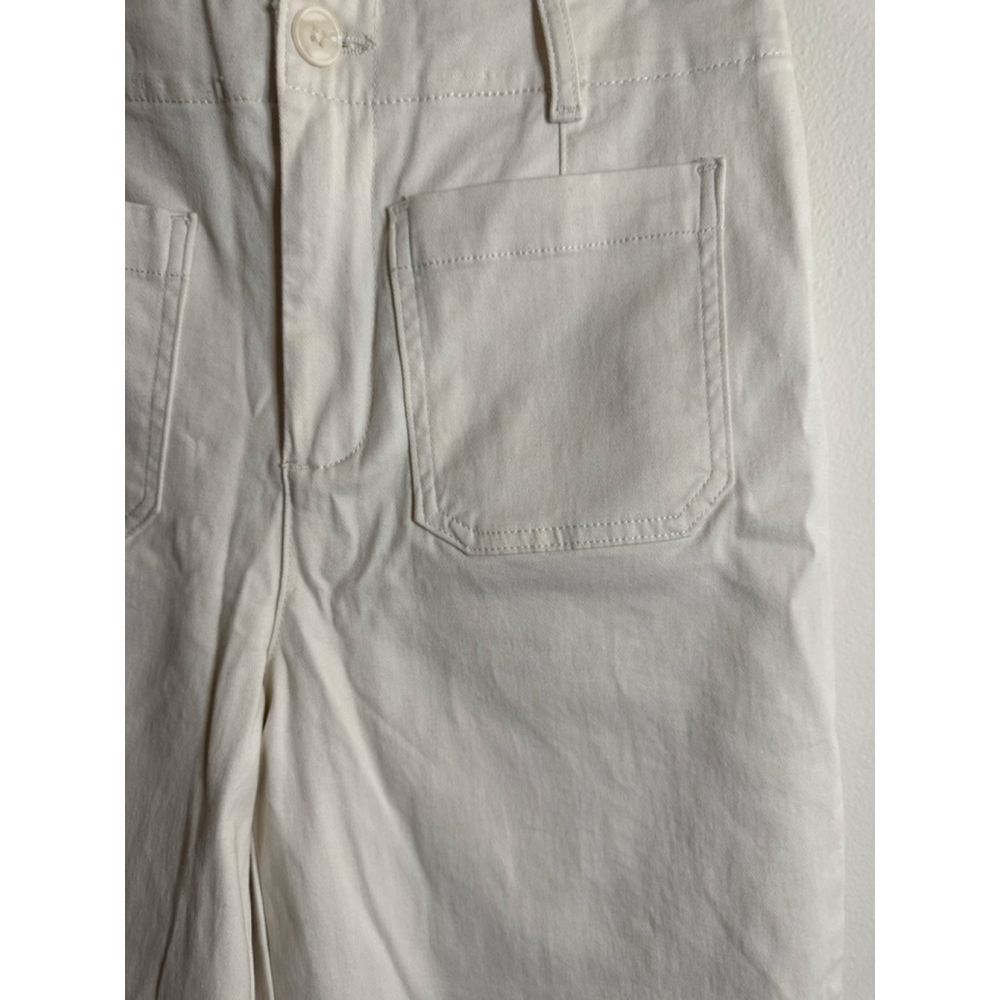Women's Bagatelle Off-White & Brown Floral Cropped Wide leg Pants Size 6 - Picture 3 of 6